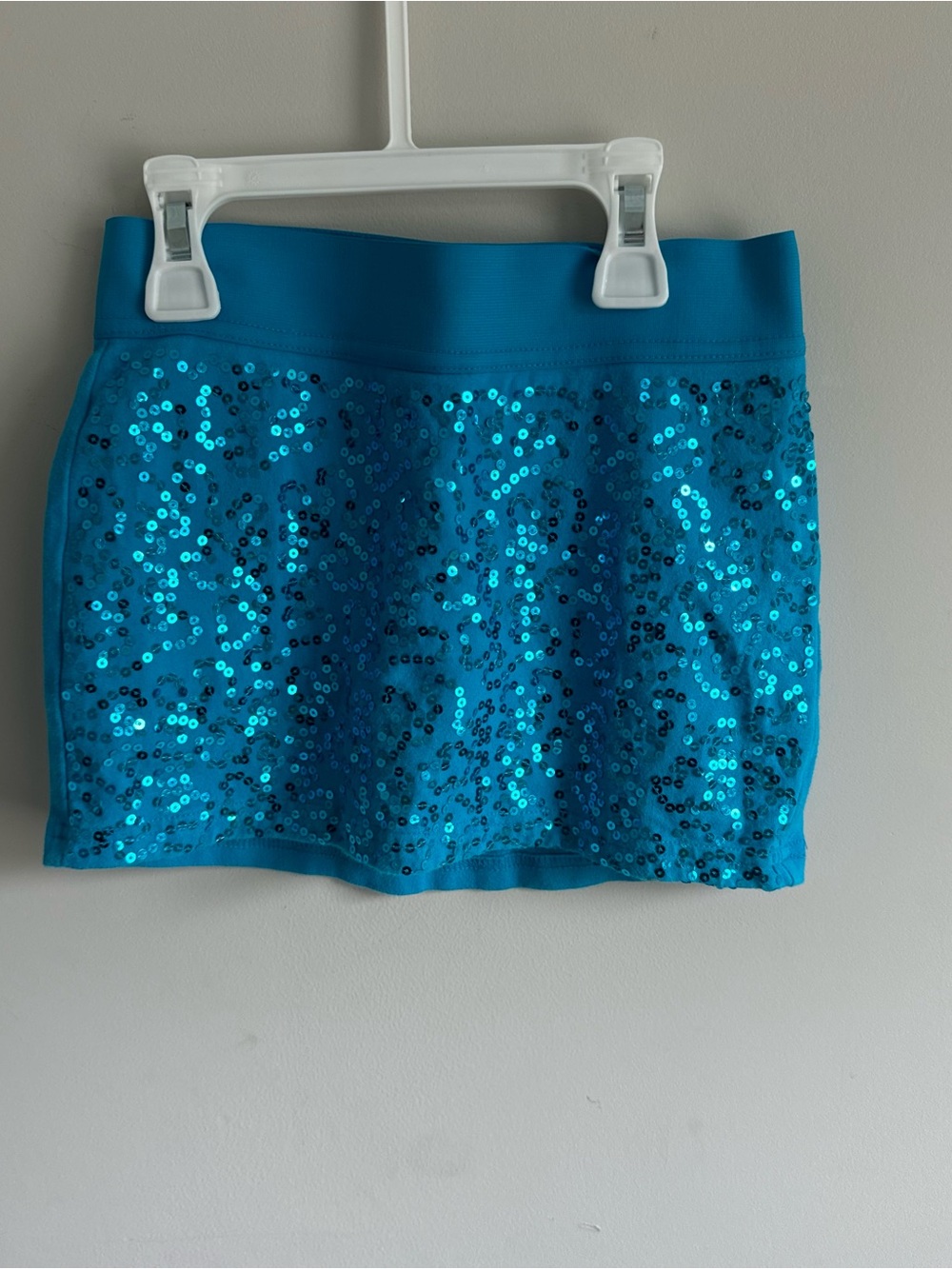 Justice Blue Sequin Mini Skirt